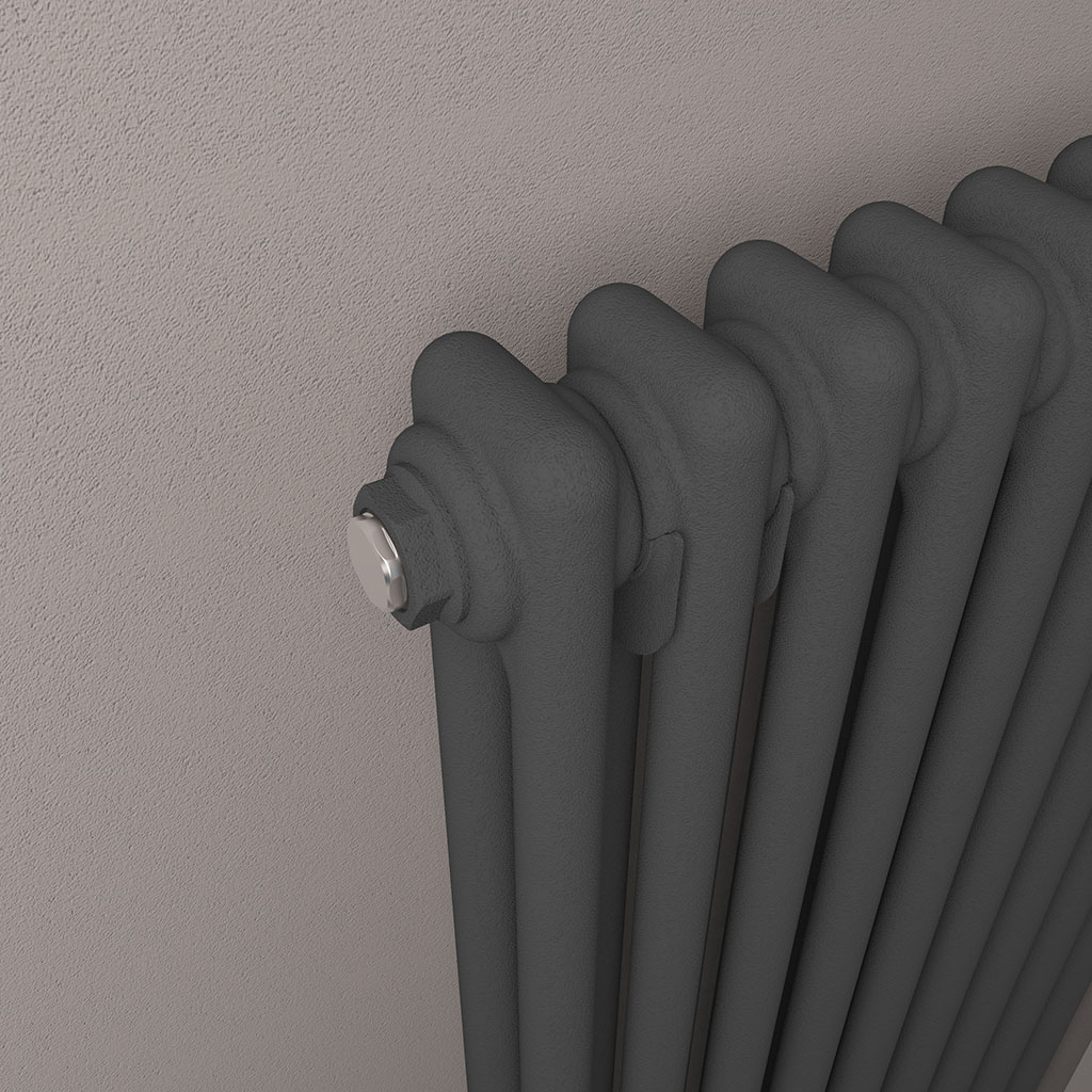 Imperia 2 Column Radiator 600 x 830mm Matt Anthracite