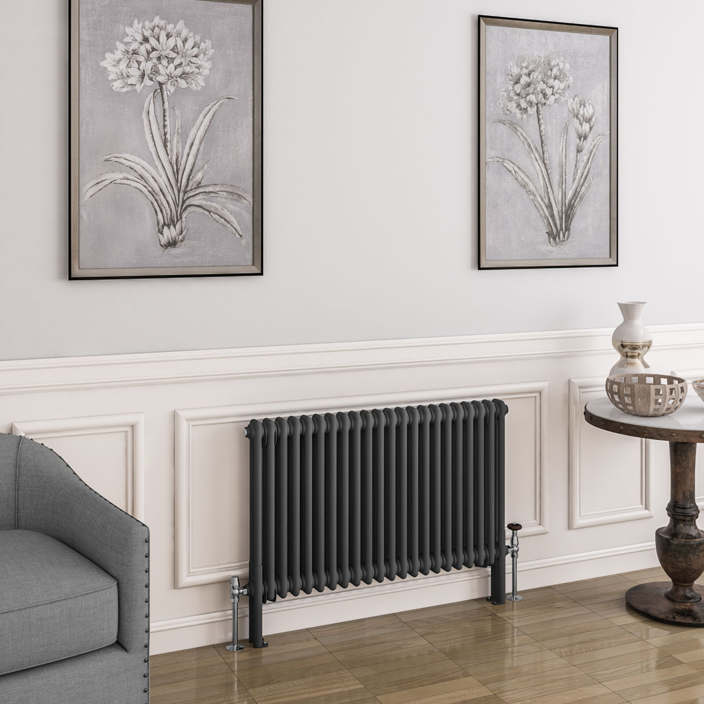 Imperia 2 Column Radiator 600 x 1010mm Matt Anthracite