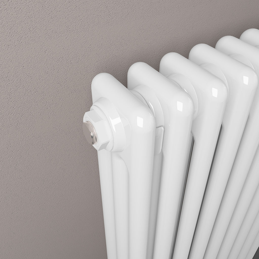 Imperia 3 Column Radiator 600 x 470mm Gloss White