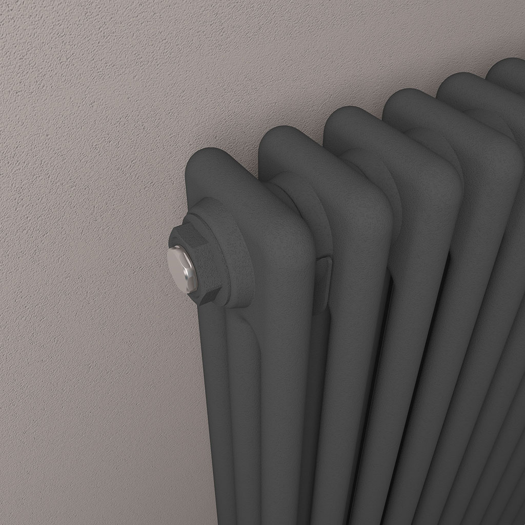 Imperia 3 Column Radiator 600 x 470mm Matt Anthracite