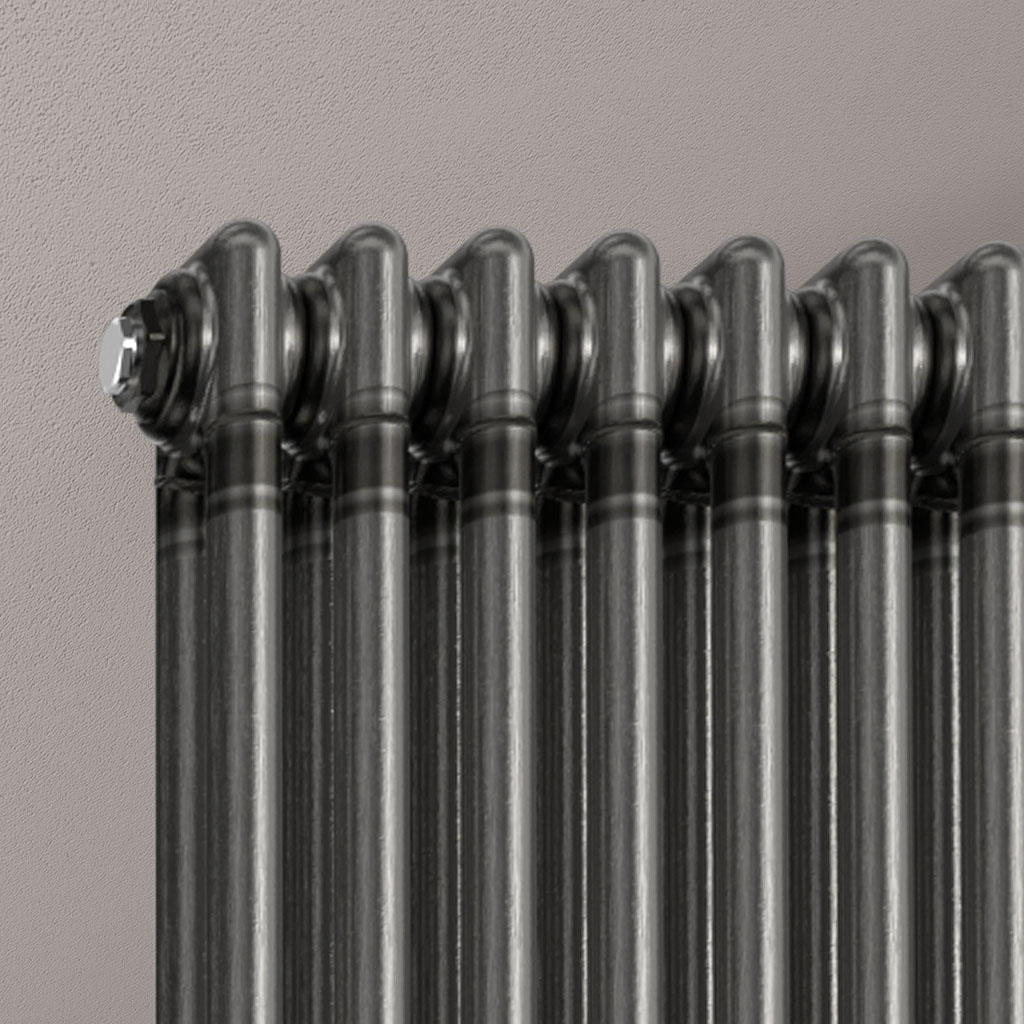 Imperia 2 Column Radiator 600 x 830mm Bare Metal