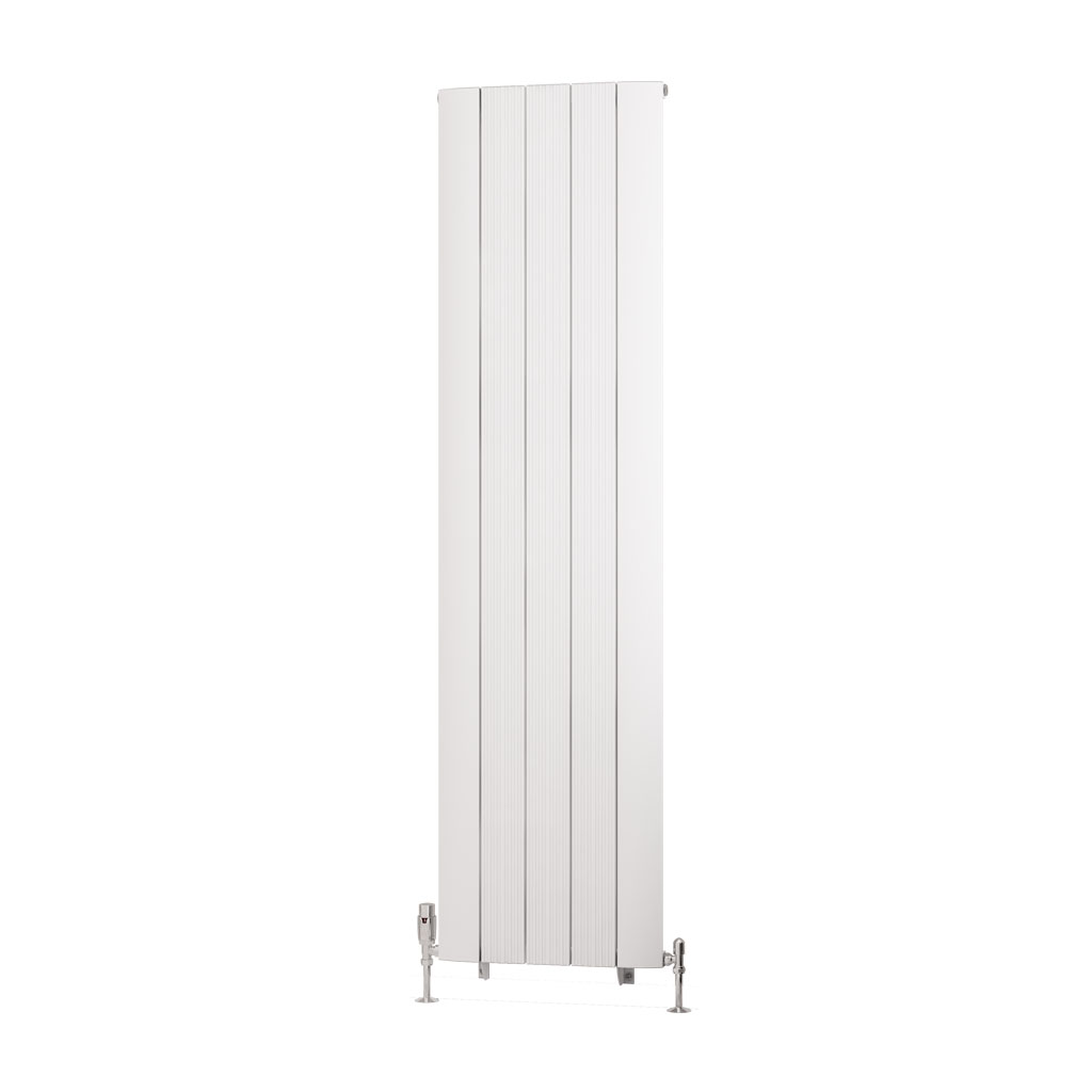 Trent 1800 x 470 Aluminium Radiator Matt White