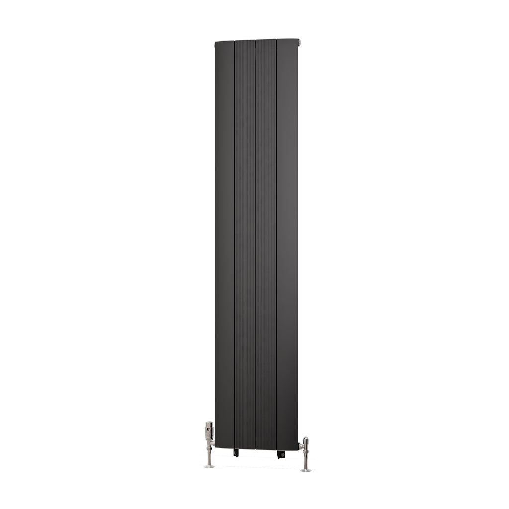 Trent 1800 x 375 Aluminium Radiator Matt Anthracite