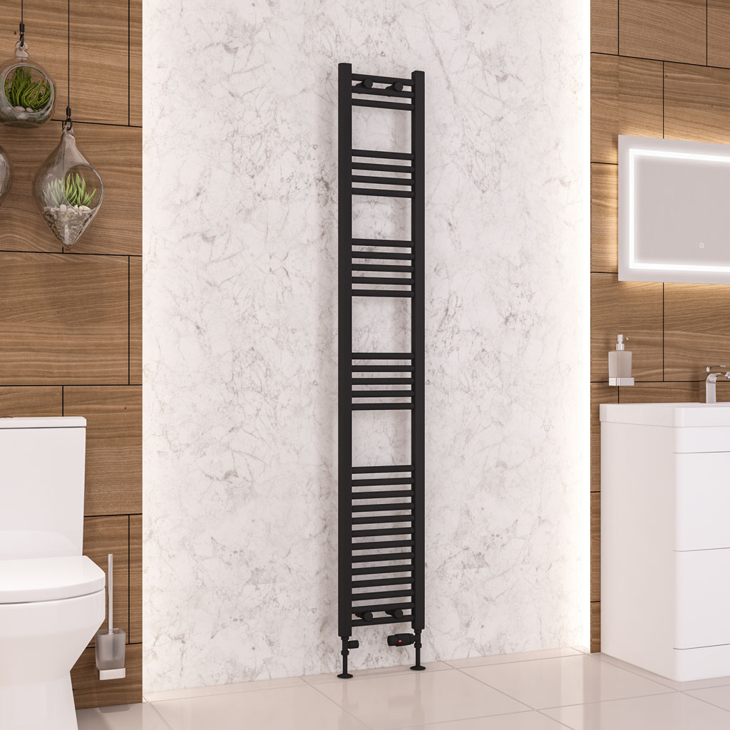 Wendover Straight Multirail 1800 x 300 Matt Black