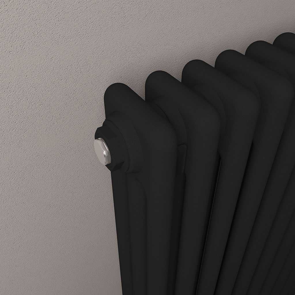 Imperia 3 Column Radiator 1800 x 290mm Matt Black