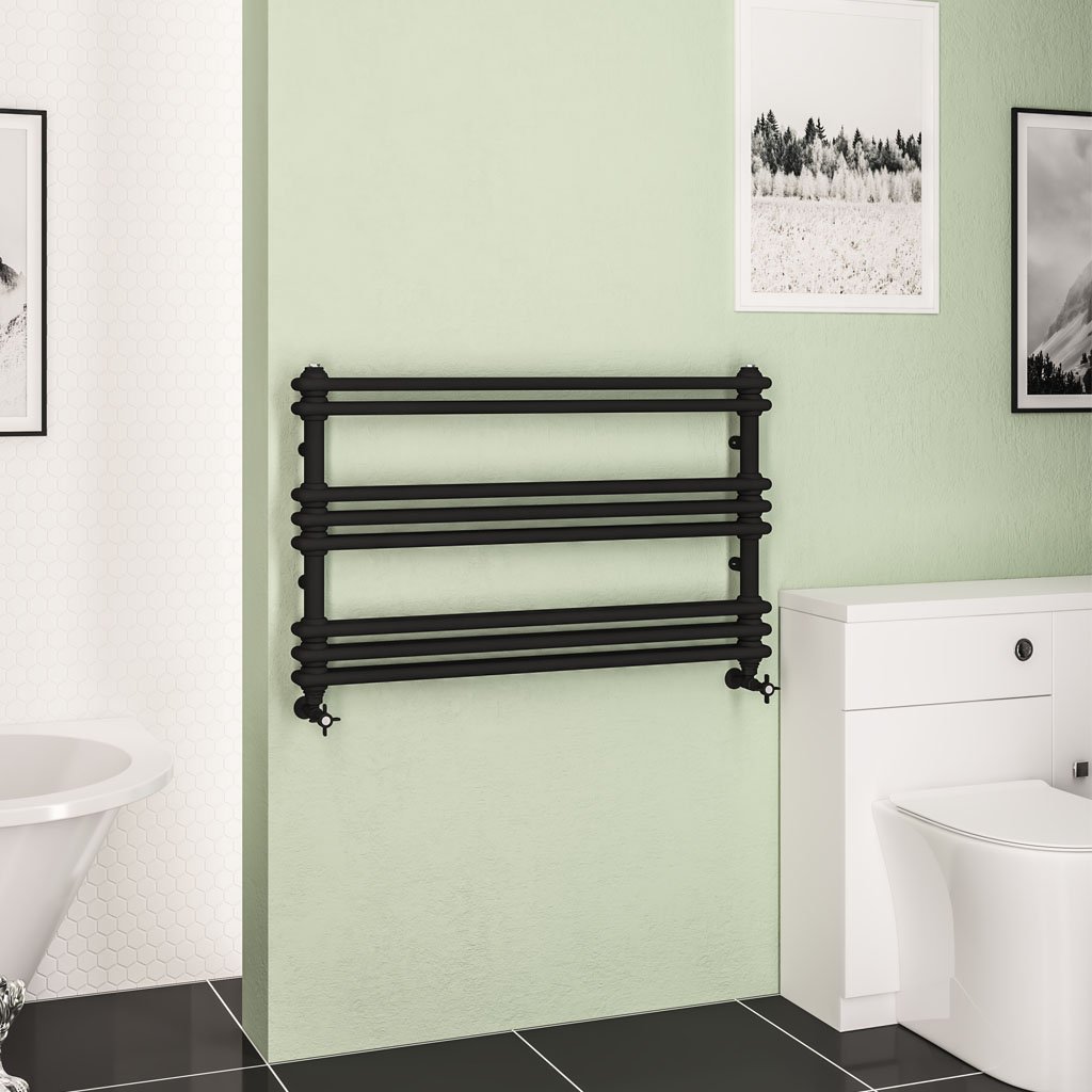 Imperia 2 Column Multirail 612 x 1000mm Matt Black