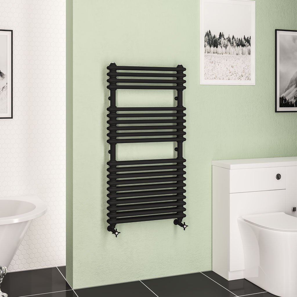 Imperia 2 Column Multirail 1140 x 600mm Matt Black