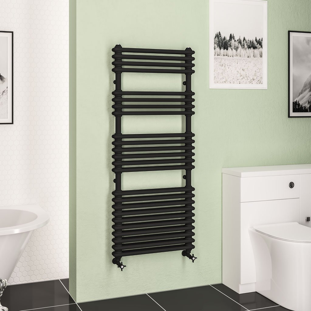 Imperia 2 Column Multirail 1430 x 600mm Matt Black