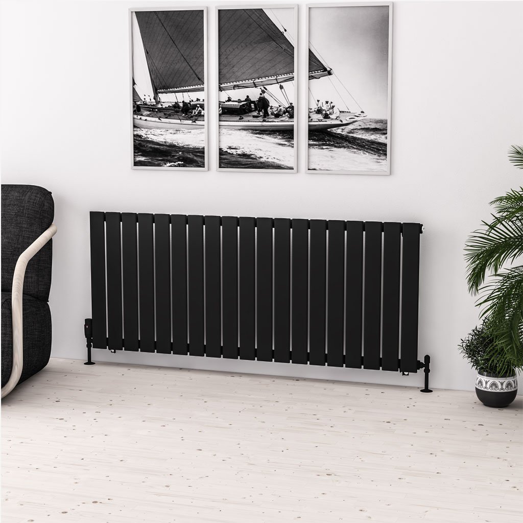 Warrington 600 x 1440 Radiator Type10 Matt Black