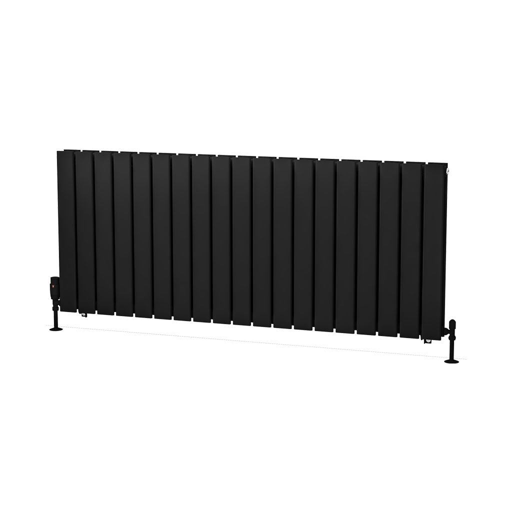 Warrington 600 x 1444 Radiator Type20 Matt Black