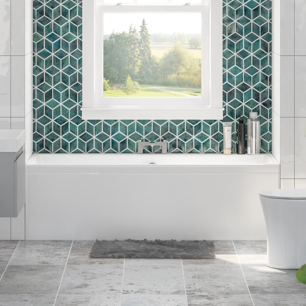 Malin Double Ended (DE) 1750 x 750 x 440mm Beauforte Bath - White