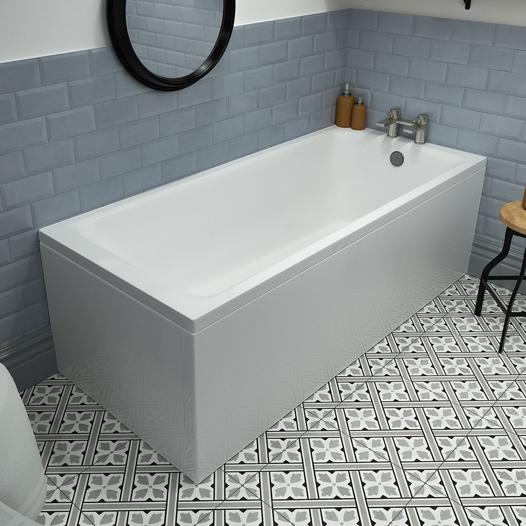 Rockall Single Ended (SE) 1600 x 700 x 440mm Beauforte Bath - White