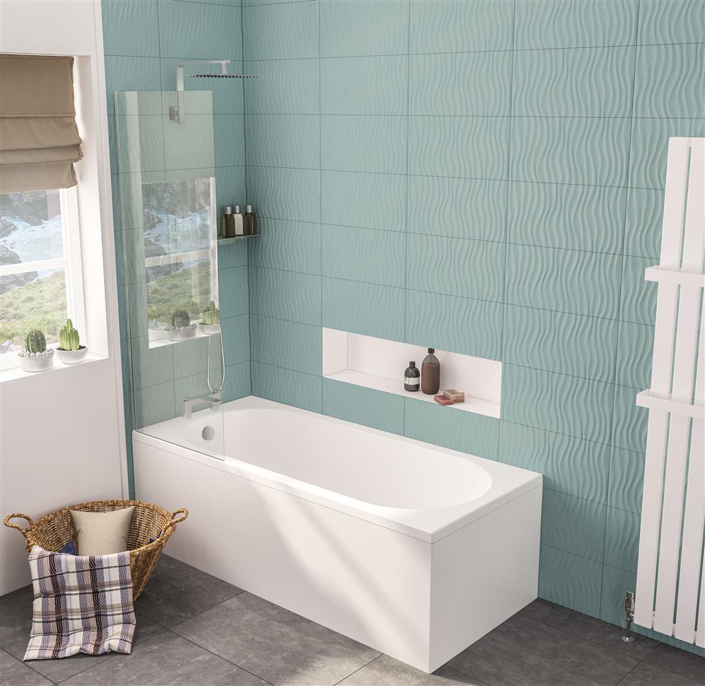 Biscay Single Ended (SE) 1700 x 700 x 440mm Beauforte Bath - White