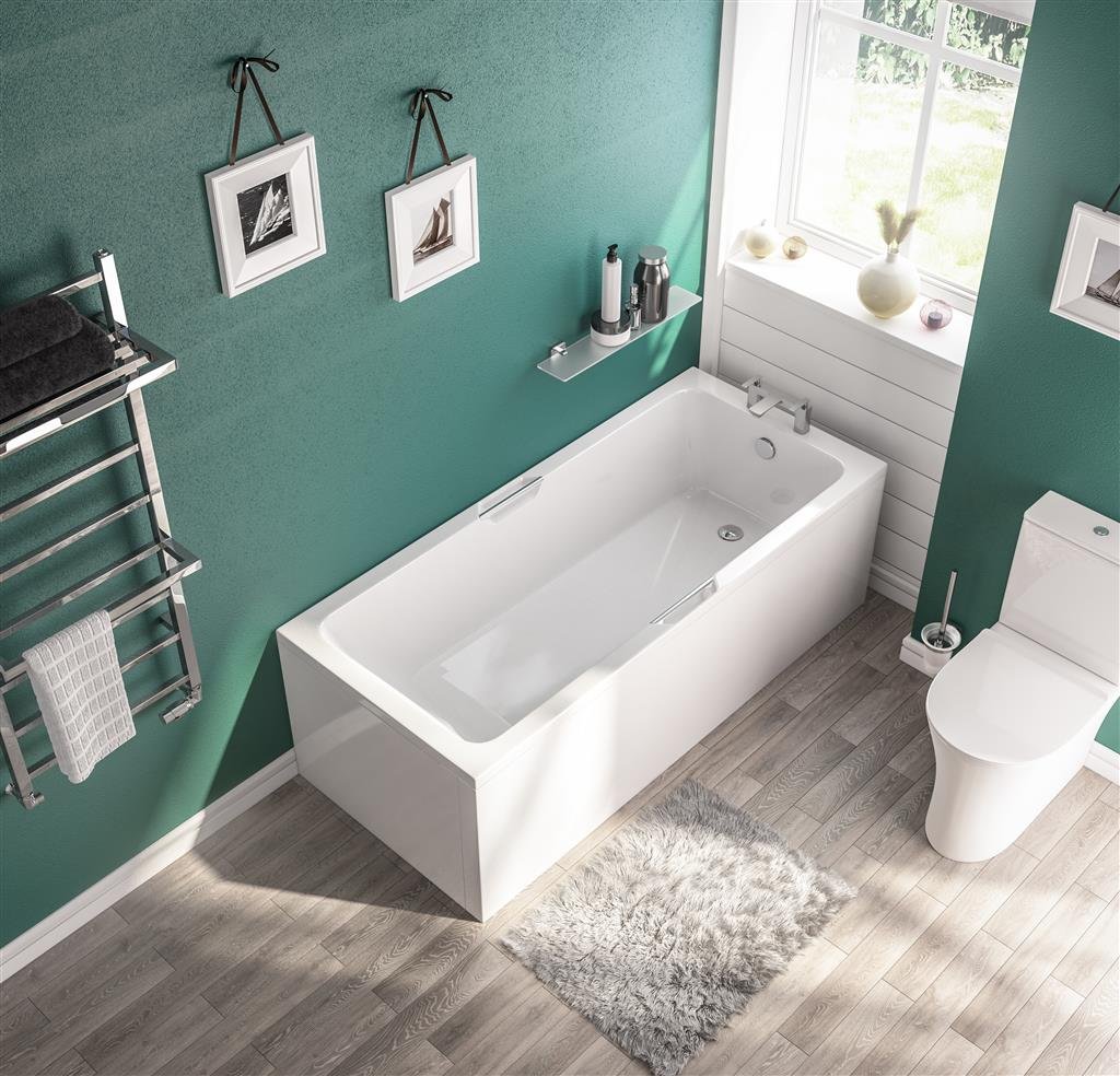 Portland 1600x700x350mm Low Level TG Eco Beauforte Bath