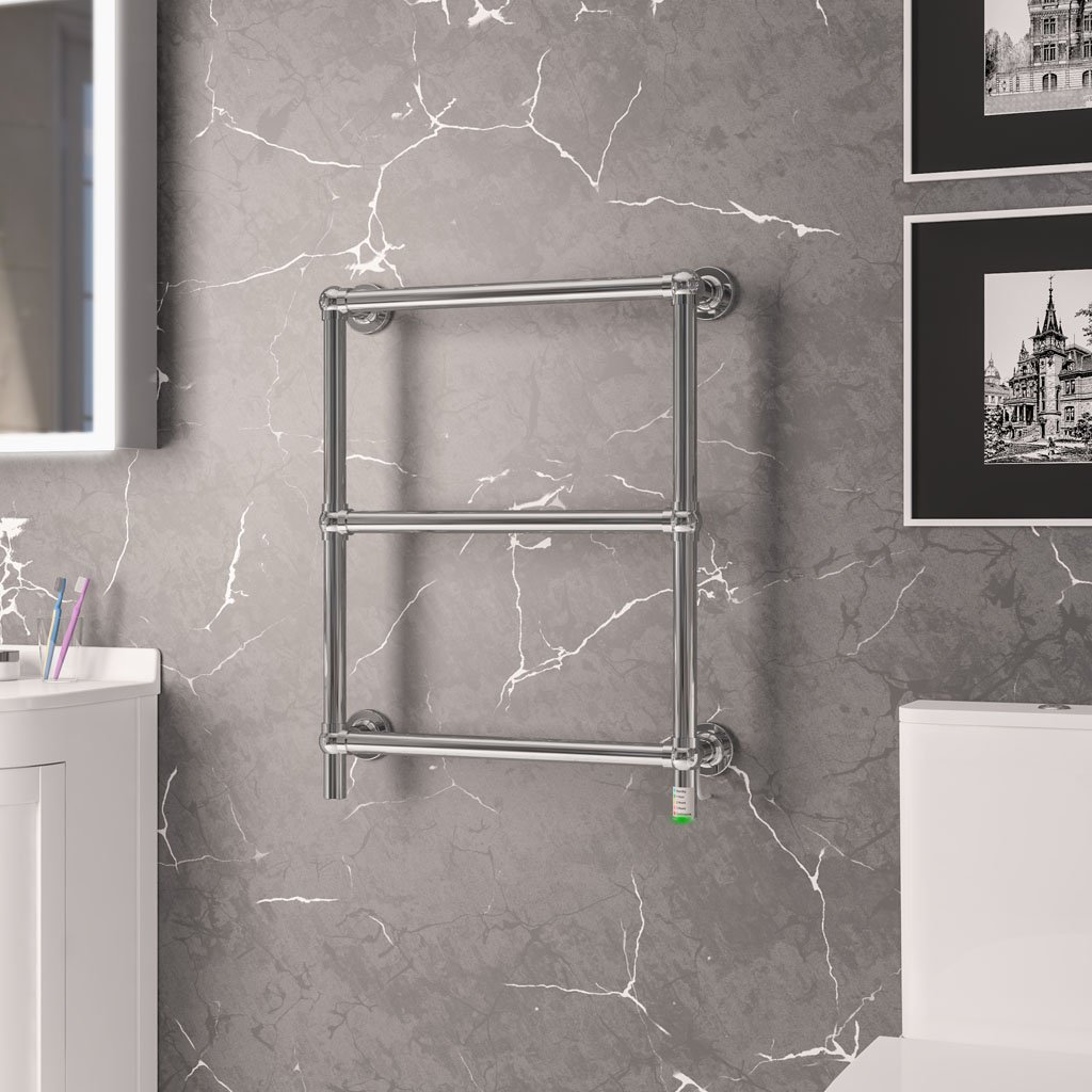 Kennet Dry Element Towel Rail 700 x 600 Chrome