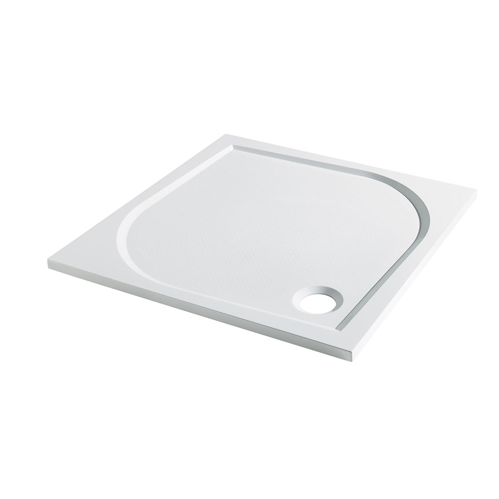 Vanguard 25 Plan C 700mm x 700mm Square Shower Tray - White