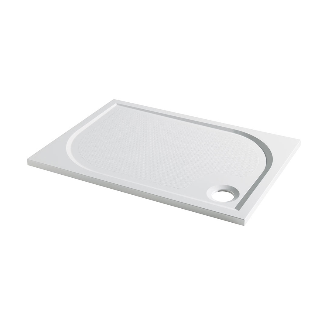 Vanguard 25 Plan D 1000mm x 700mm Rectangular Shower Tray - White