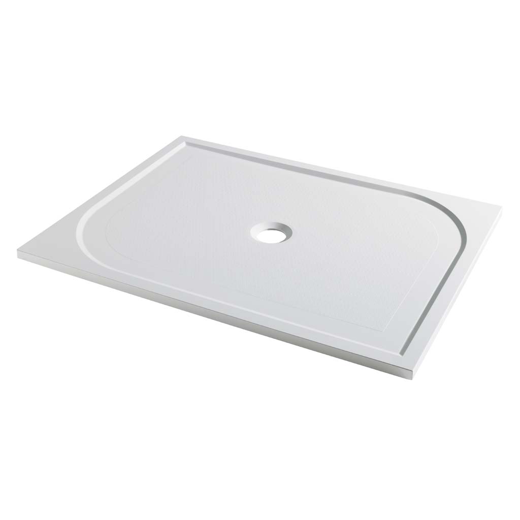 Vanguard 25 Plan E 1800mm x 900mm Rectangular Shower Tray - White