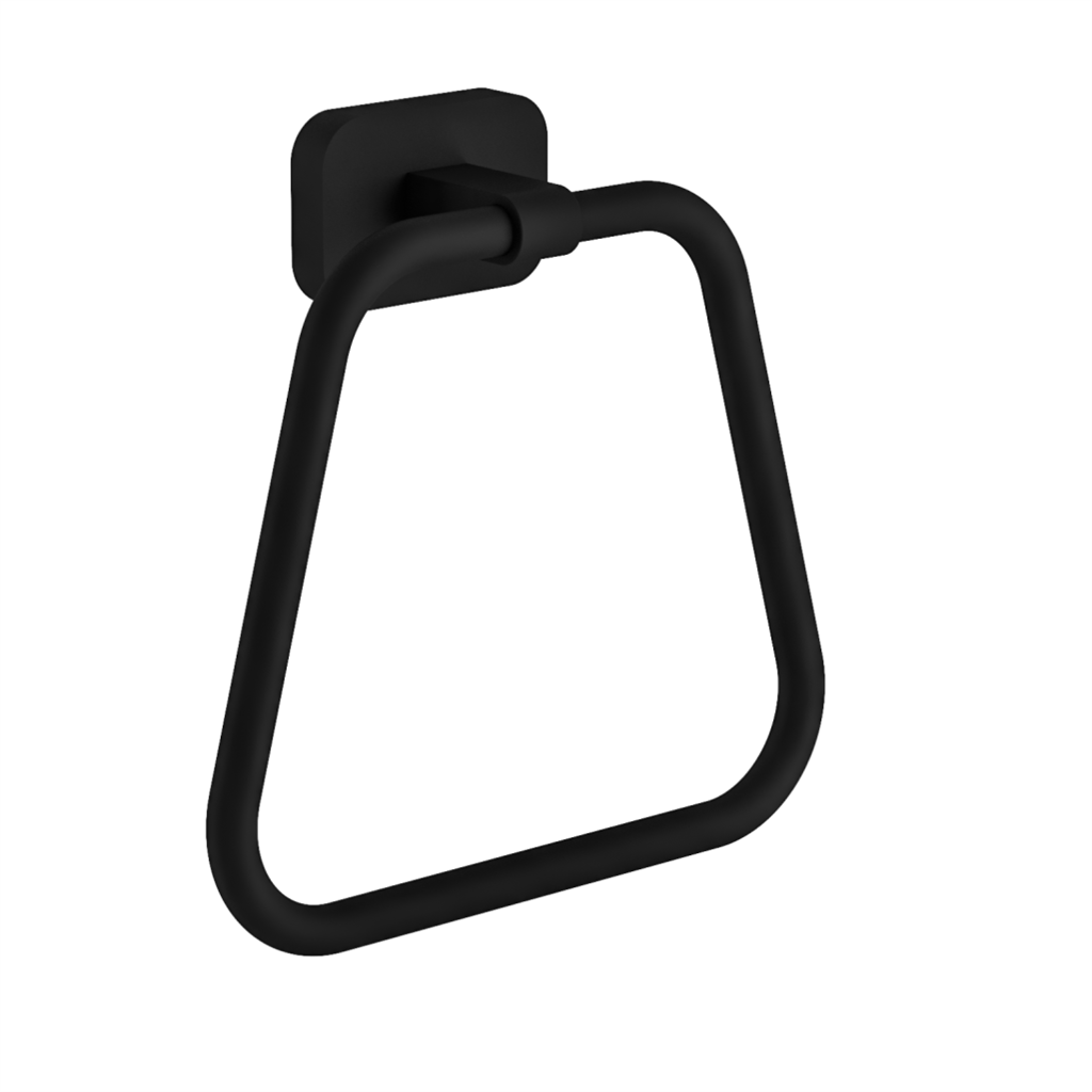 Asti Towel Ring - Matt Black