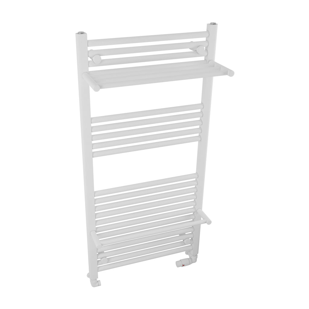 Haddenham Designer Towel Rail 1200x600mm Matt White