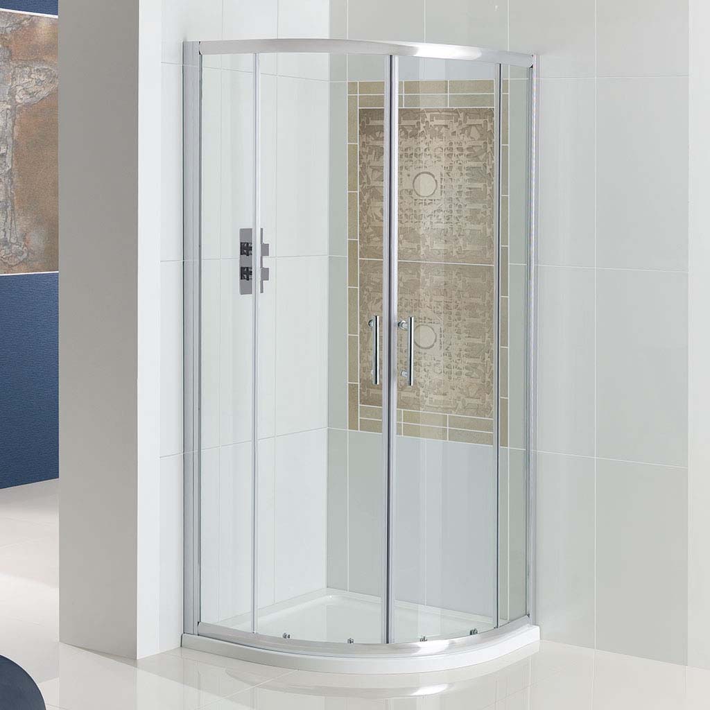 Vulcan 800x800mm Quadrant Shower Enclosure - Chrome