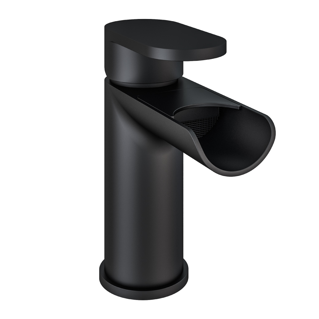 Ledwell PVD Coated Basin Mono Tap with Waste Matt Black