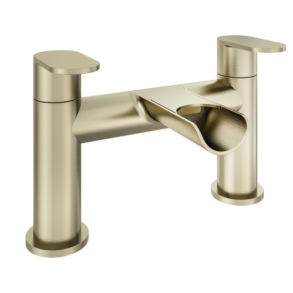 Ledwell Bath Filler Tap Brushed Brass