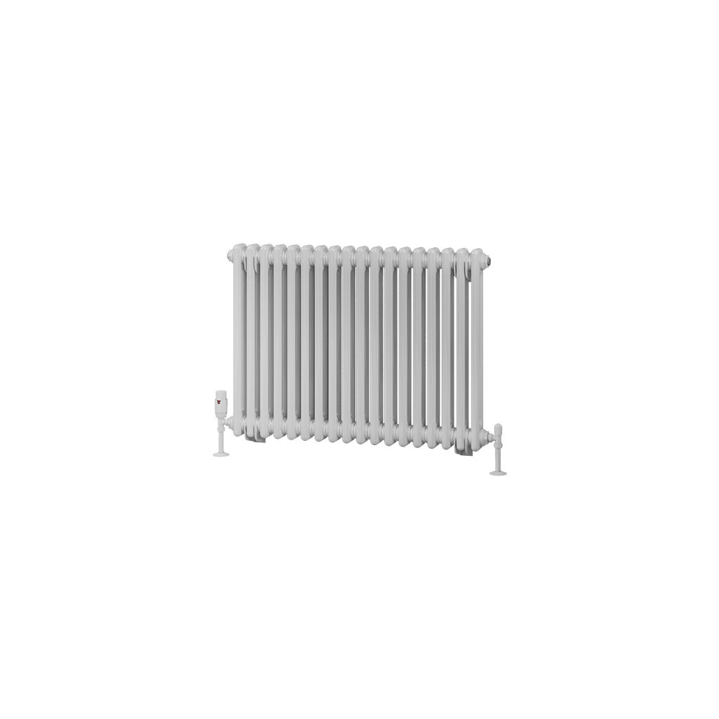 Rivassa 2 Column Radiator 600 x 833mm Gloss White