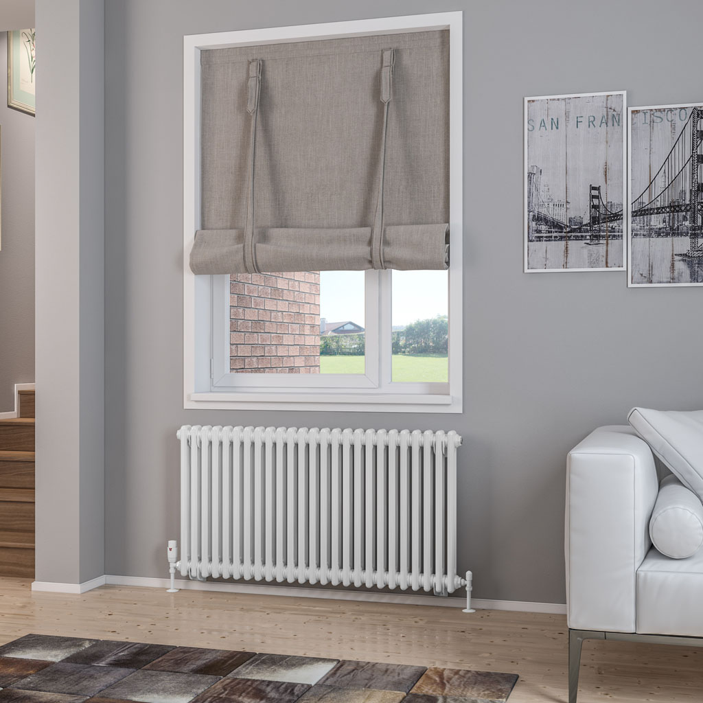 Rivassa 2 Column Radiator 600 x 1148mm Gloss White