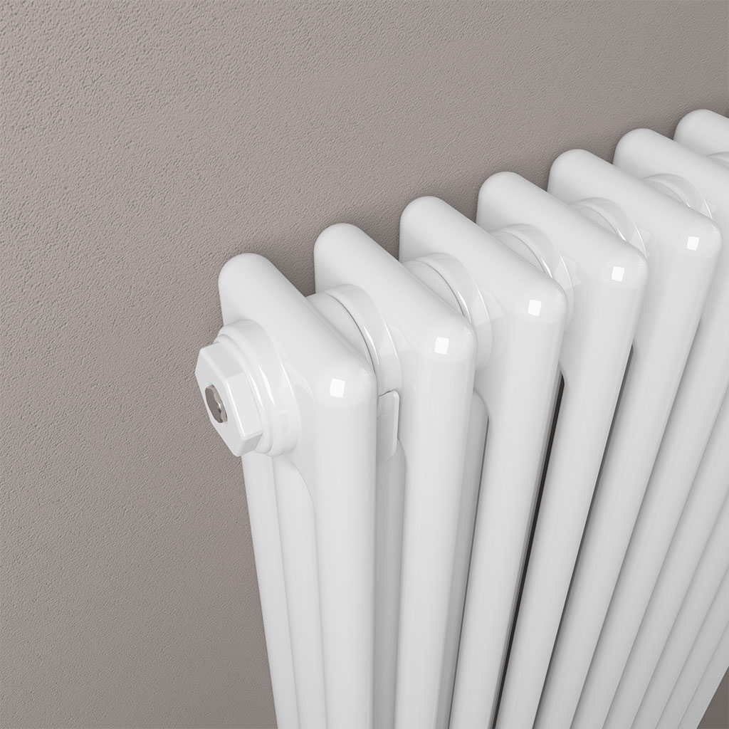 Rivassa 3 Column Radiator 1800 x 473mm Gloss White