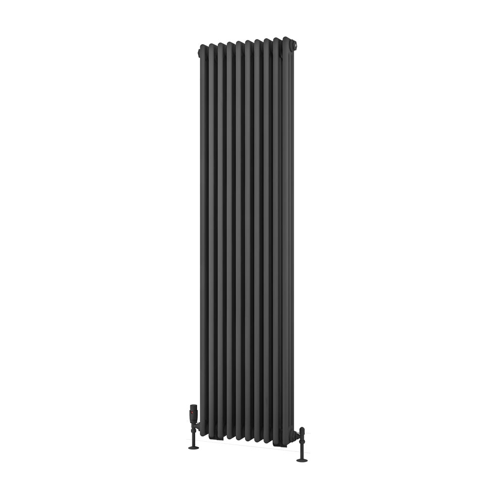 Rivassa 3 Column Rad. 1800x473mm Matt Anthracite