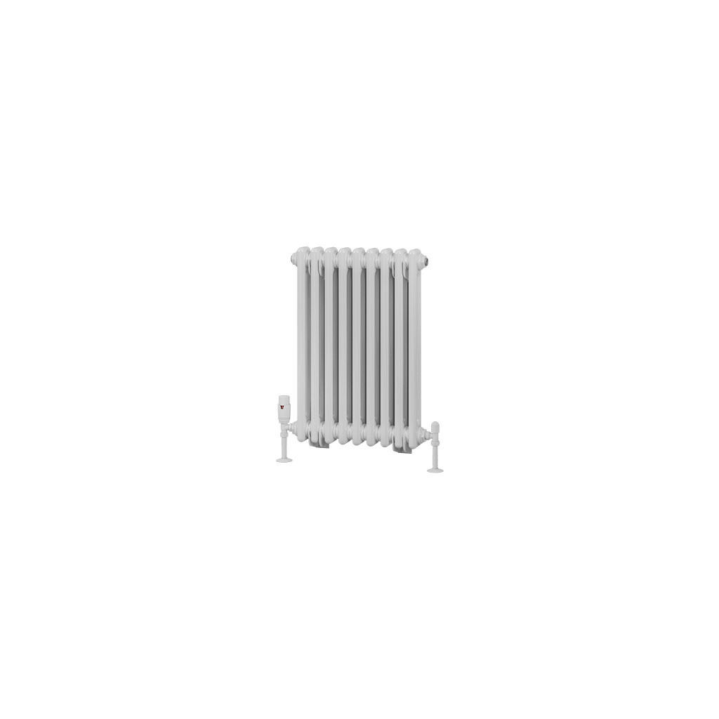 Rivassa 2 Column Radiator 600 x 428mm Gloss White