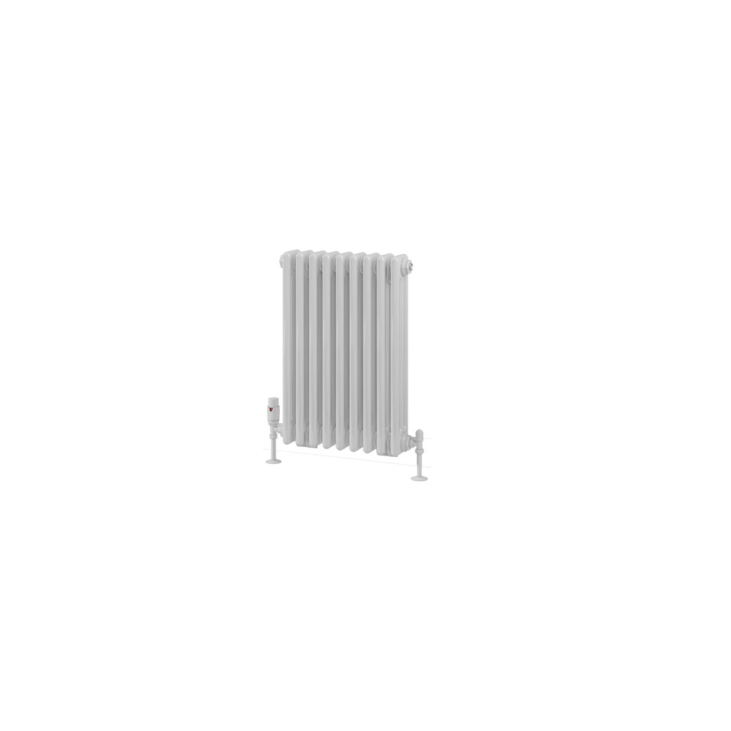 Rivassa 3 Column Radiator 600 x 428mm Gloss White