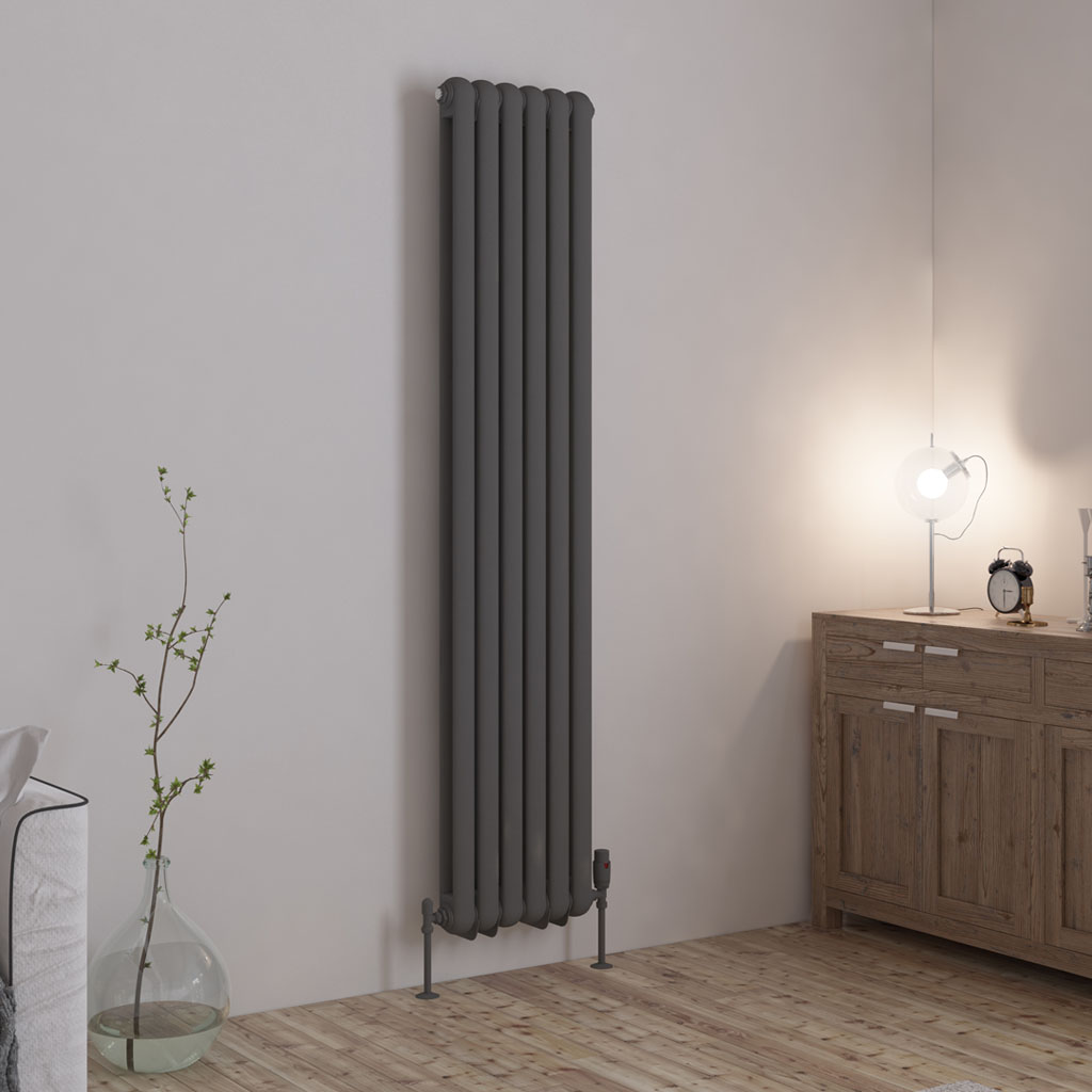 Rubano 1800 x 383mm Radiator Matt Anthracite