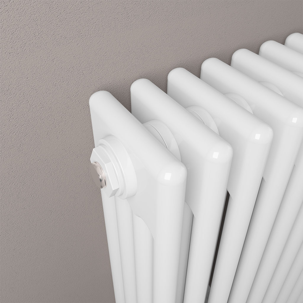 Rivassa 4 Column Radiator 300 x 1505mm Gloss White