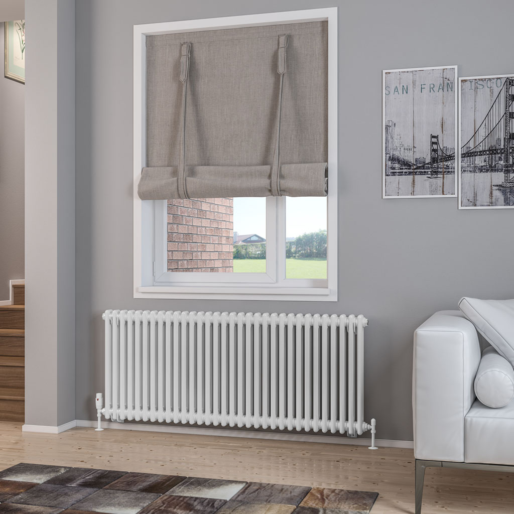 Rivassa 2 Column Radiator 600 x 1460mm Gloss White