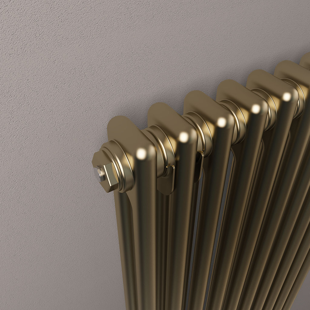 Rivassa 2 Column Radiator 600 x 1010mm Bronze Effect