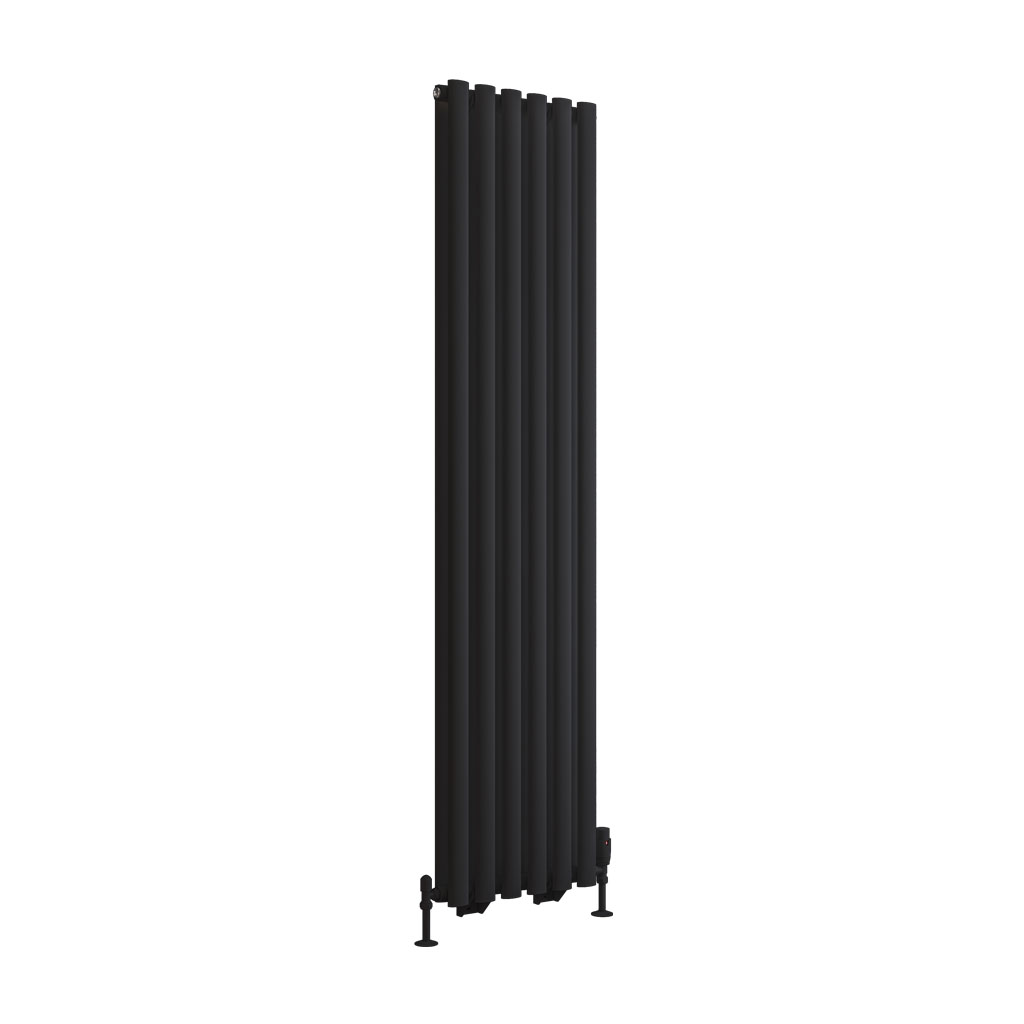 Tunstall Double 1800 x 420 Radiator Matt Black