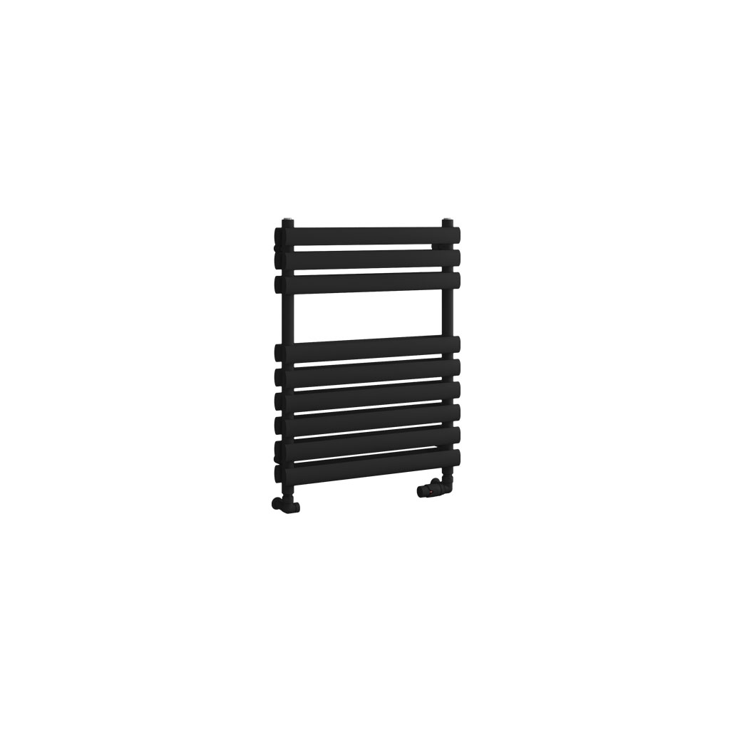 Tunstall Double 800 x 600 Towel Rail Matt Black