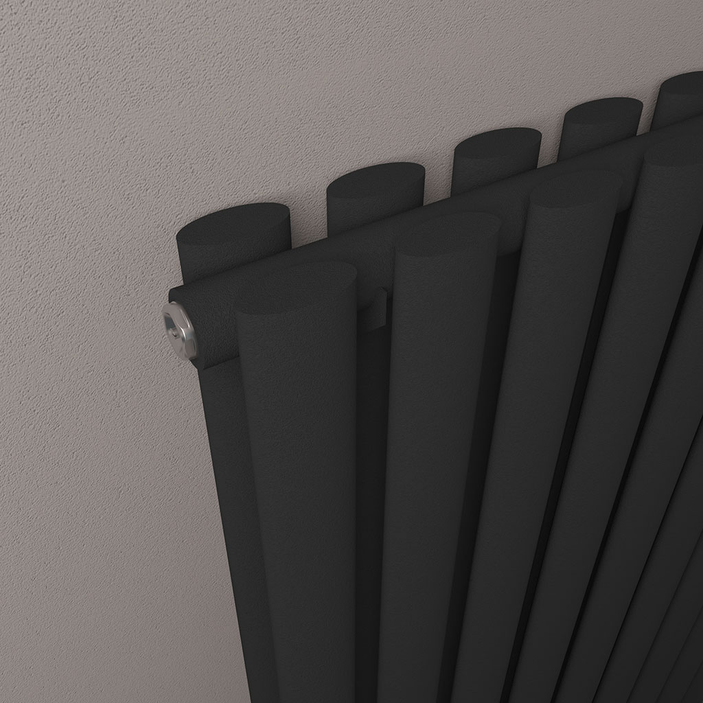 Tunstall Double 600 x 648 Radiator Matt Black