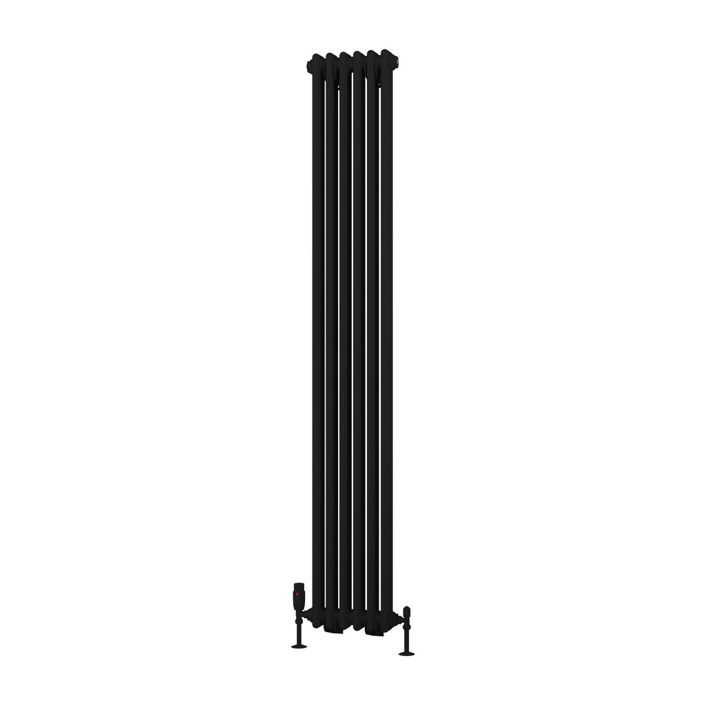 Rivassa 2 Column Radiator 1800 x 293mm Matt Black