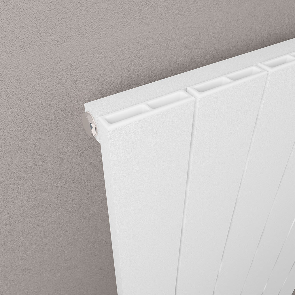 Rosano 1800 x 375 Aluminium Radiator Matt White