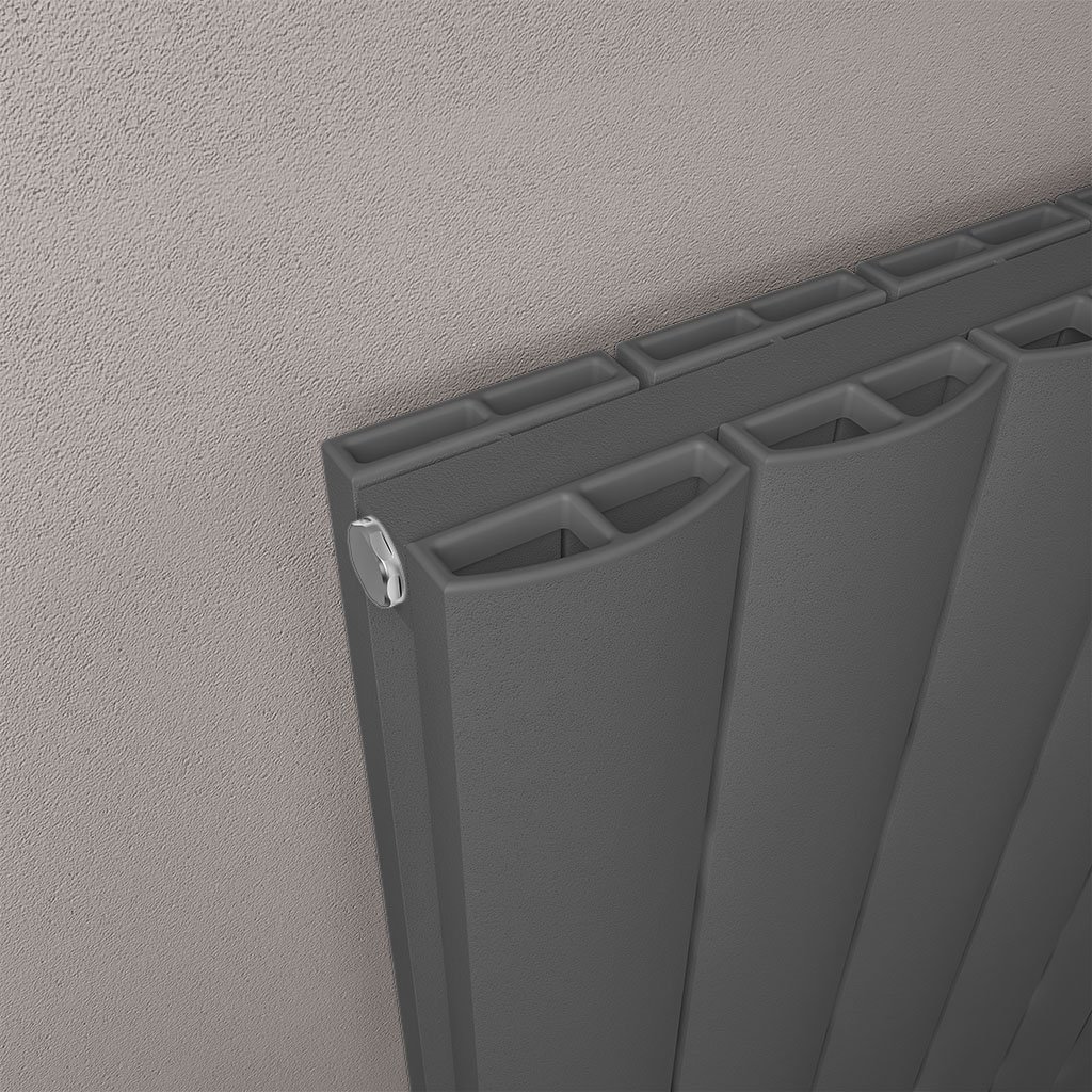 Guardia 1800 x 470 Aluminium Radiator Matt Anthracite