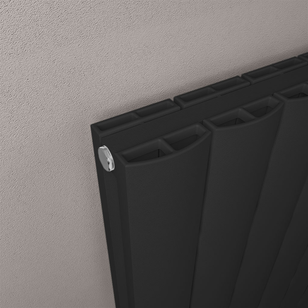 Guardia 600 x 850 Aluminium Radiator Matt Black