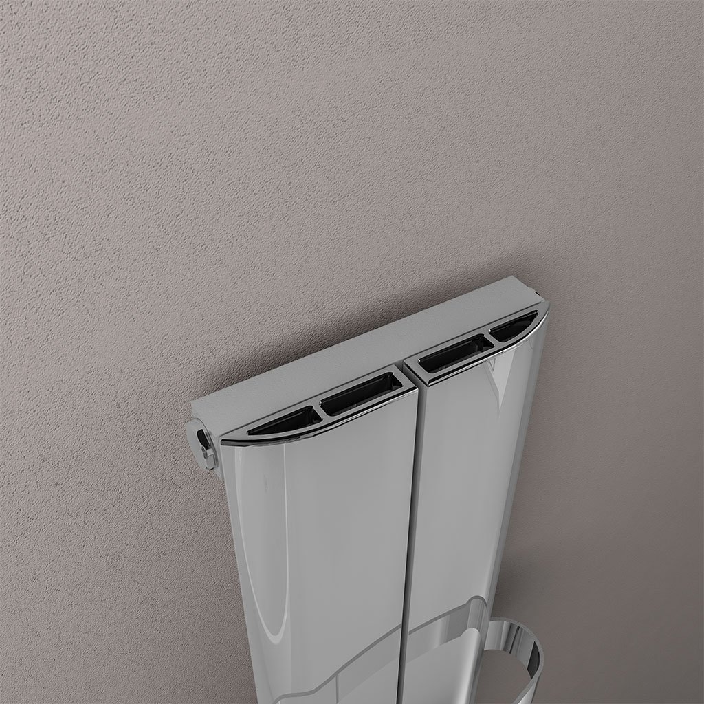 Berlini 1200 x 185 Aluminium Radiator Polished Aluminium