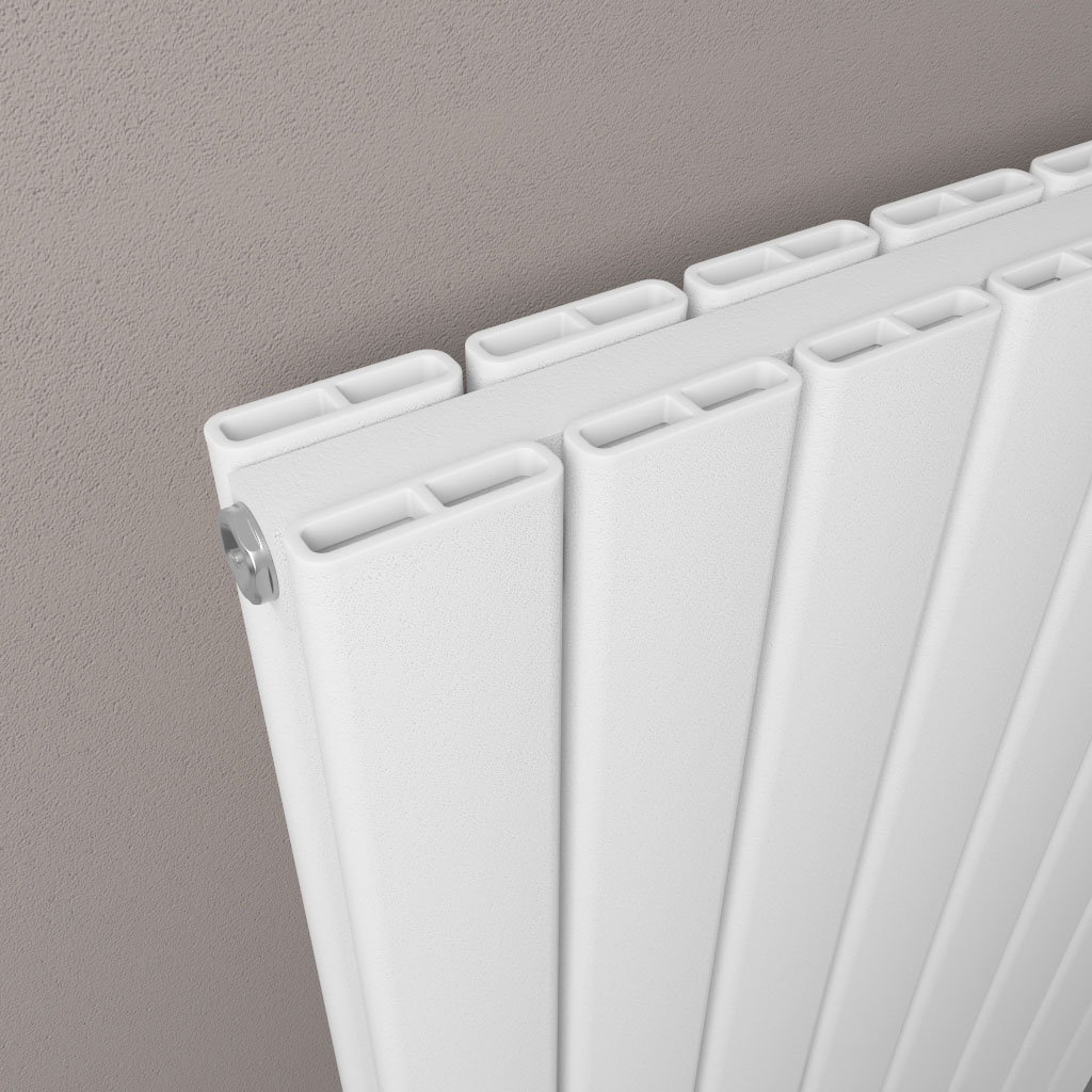 Hadleigh 600 x 625 Aluminium Radiator Matt White