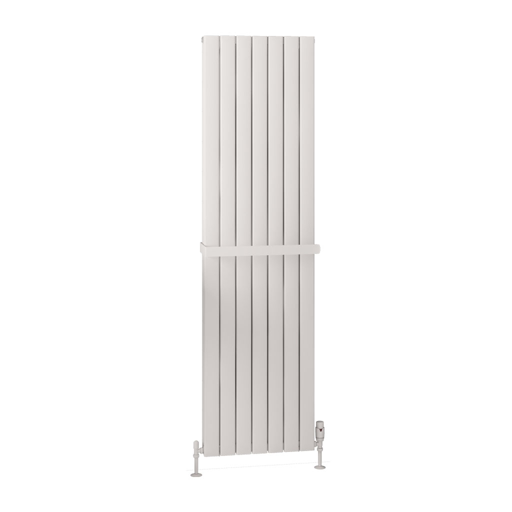 Hadleigh 1800 x 485 Aluminium Radiator Matt White