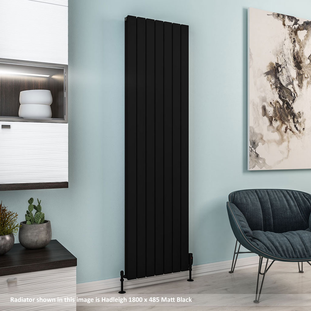 Hadleigh 1800 x 415 Aluminium Radiator Matt Anthracite