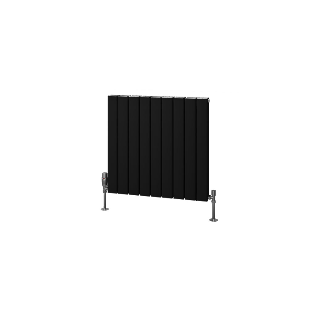 Hadleigh 600 x 625 Aluminium Radiator Matt Black