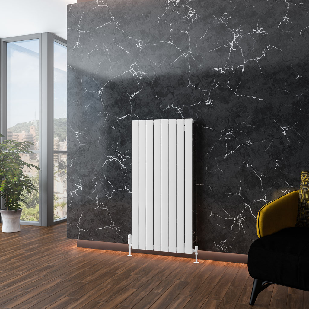 Addington Aluminium 1200 x 588 Radiator Type10 Gloss White